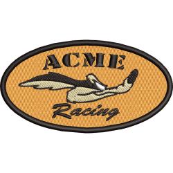 Нашивка патч "ACME Racing" 100х55мм на клеевой основе