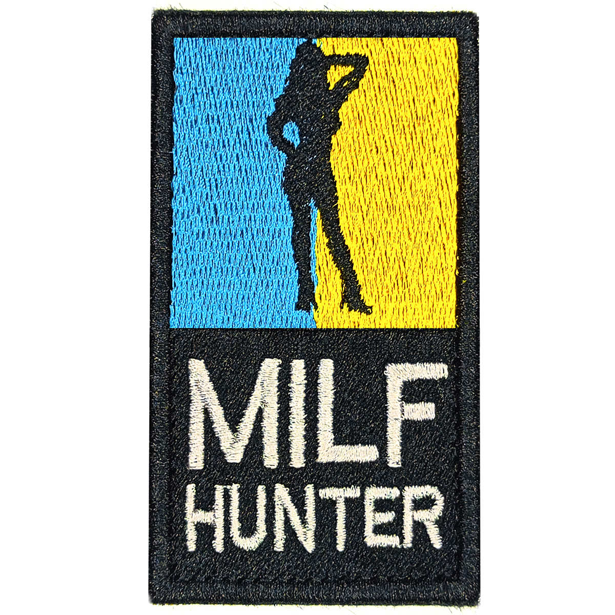 Патч нашивка Milf Hunter (Милф Хантер) 50х90мм на клеевой основе