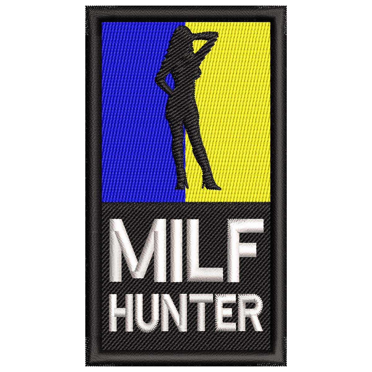 Патч нашивка Milf Hunter (Милф Хантер) 50х90мм на клеевой основе