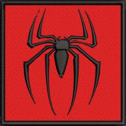 Патч нашивка логотип знак Павука людини (Spider Man) 80мм на клейовій основі