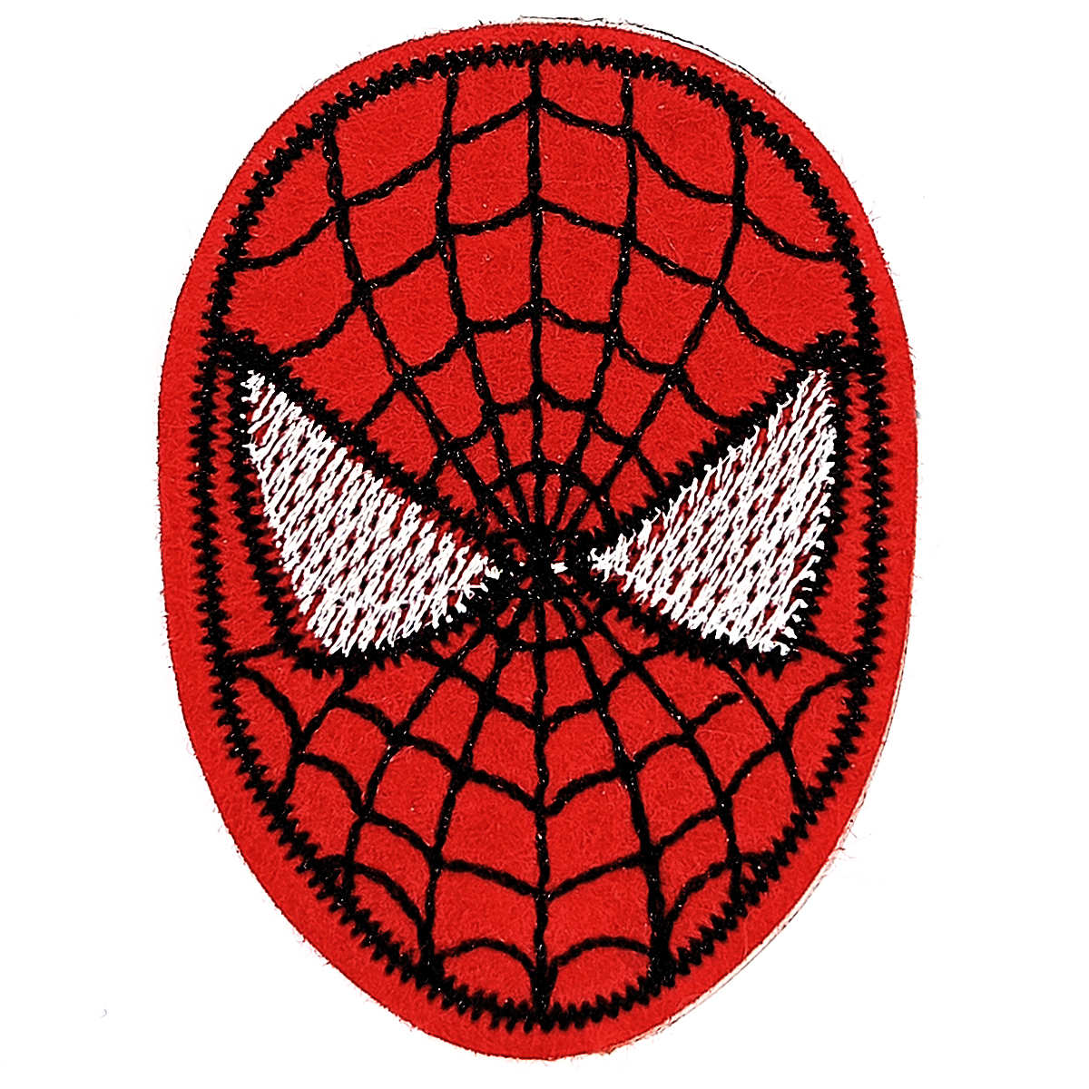 Патч нашивка Человек Паук (Spider Man) голова 47х65мм