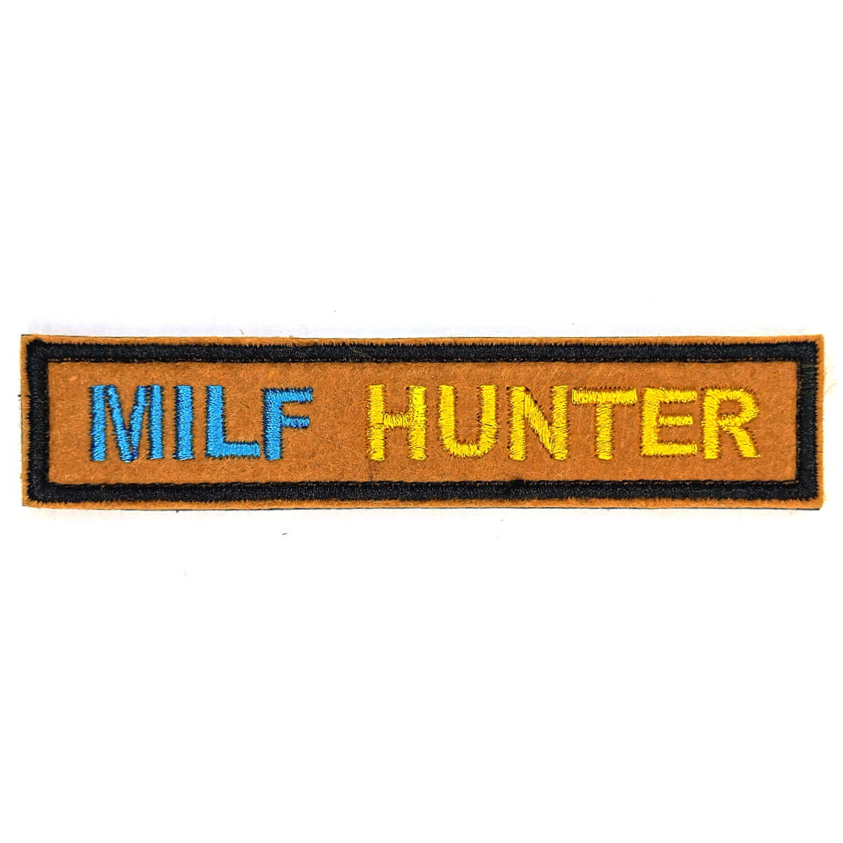 Шеврон нагрудный койот Milf Hunter (Милф Хантер) 25х120мм на липучке